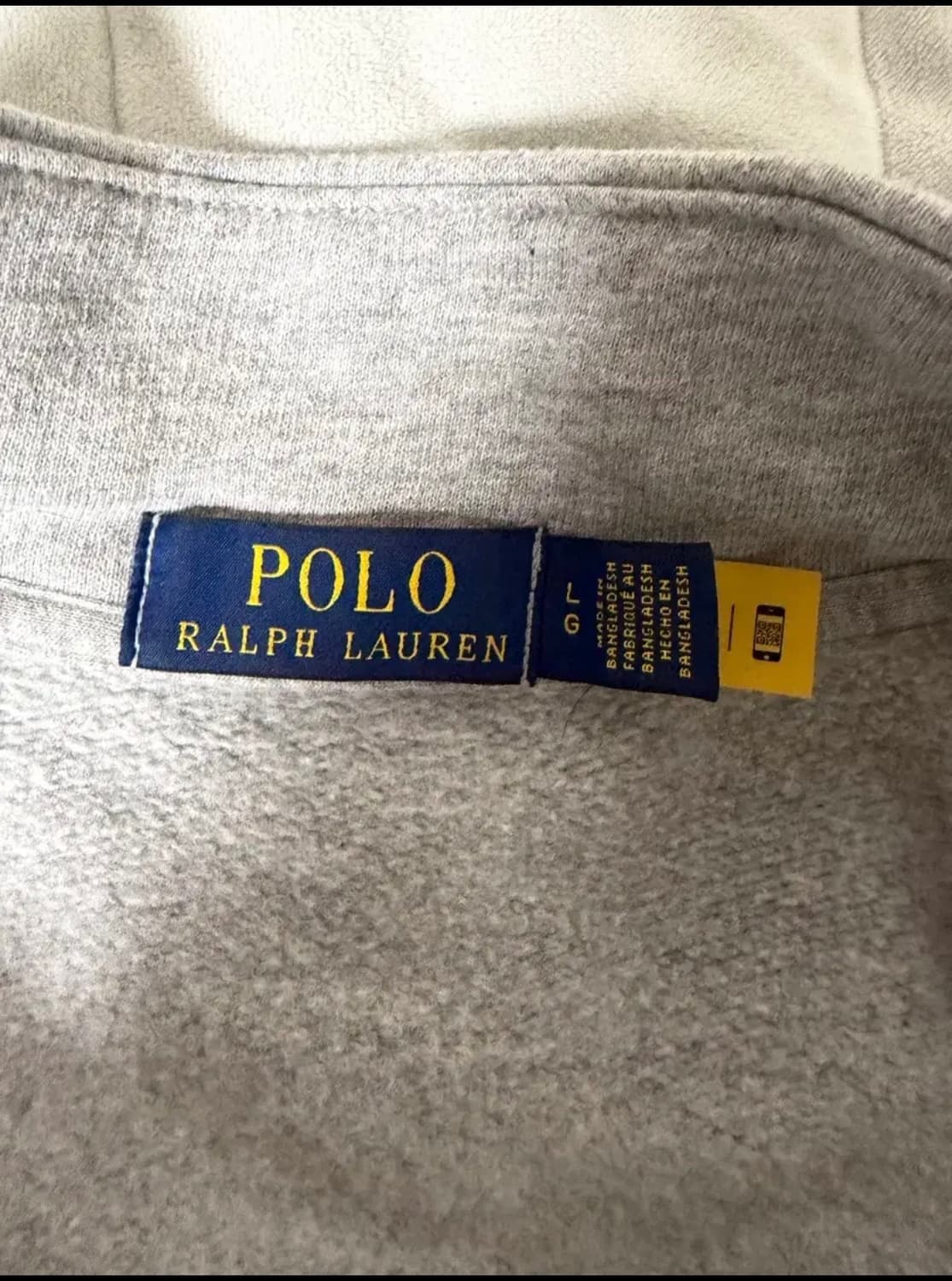 폴로 랄프로렌 플리스 반집업 맨투맨 L) QR 정품 상품이미지3
