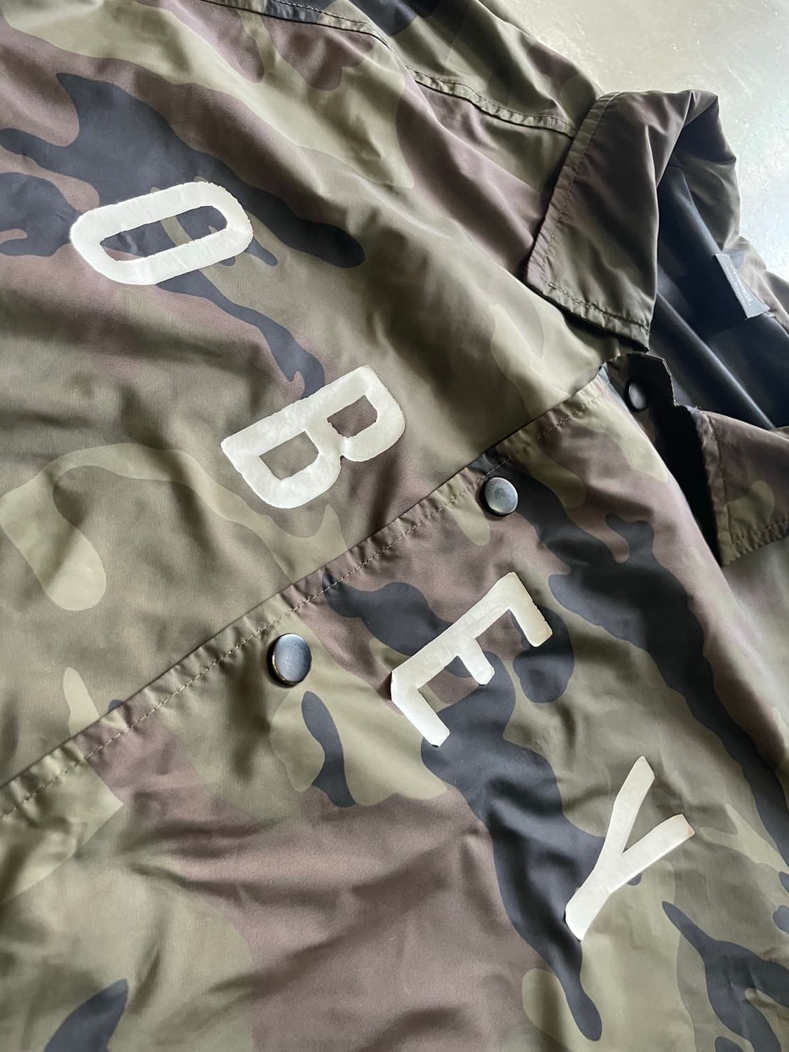OBEY 오베이 카모 코치자켓 L 상품이미지4
