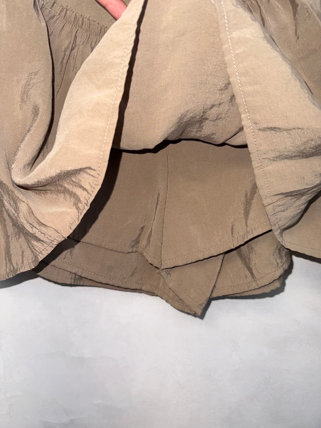 Mocha brown shirring balloon skirt 상품이미지4