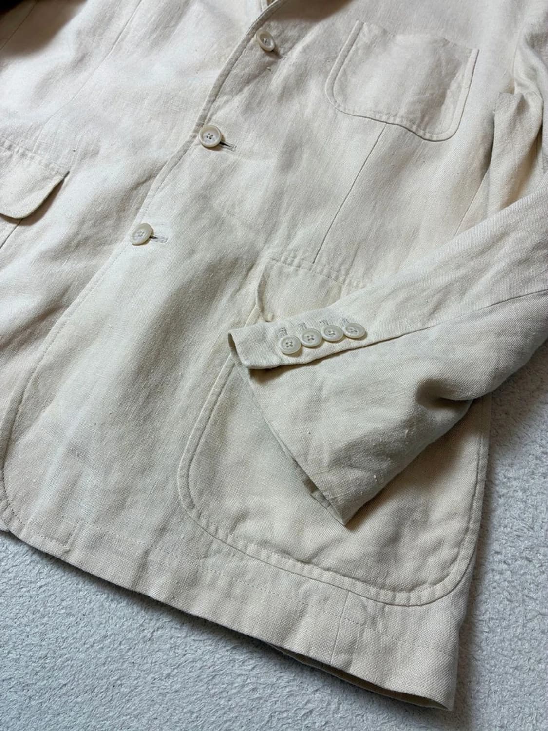 폴로 랄프로렌 00's 100% 린넨 블레이저 자켓 PN7521 상품이미지4