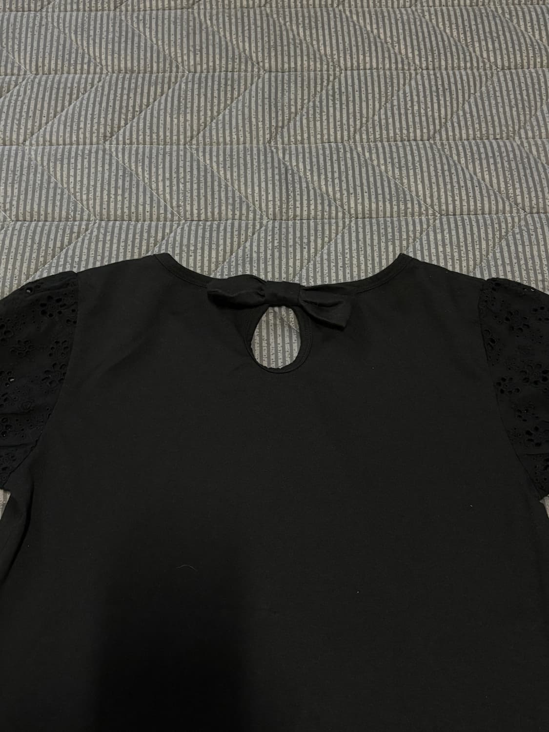 Black back Ribbon top 상품이미지3