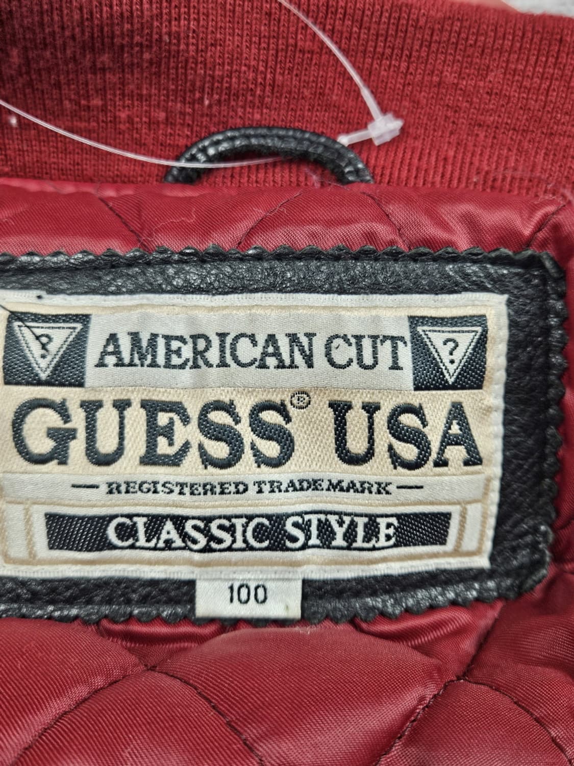 90's 게스 1955 투어링 배색 바시티 자켓 (100) / 10170 상품이미지8