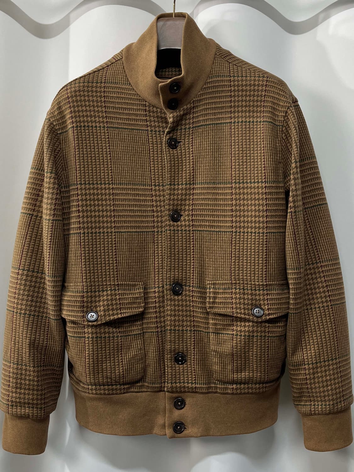 폴로 랄프로렌 글랜체크 A-2 에비에이터 플라이트 봄버 자켓 상품이미지1