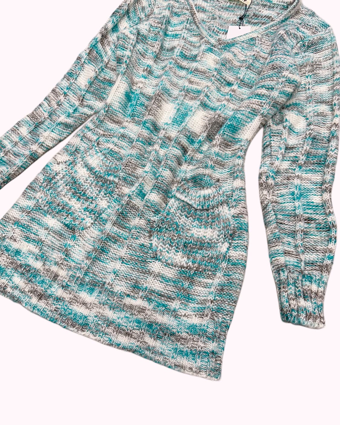 mint green pocket knit dress 상품이미지2