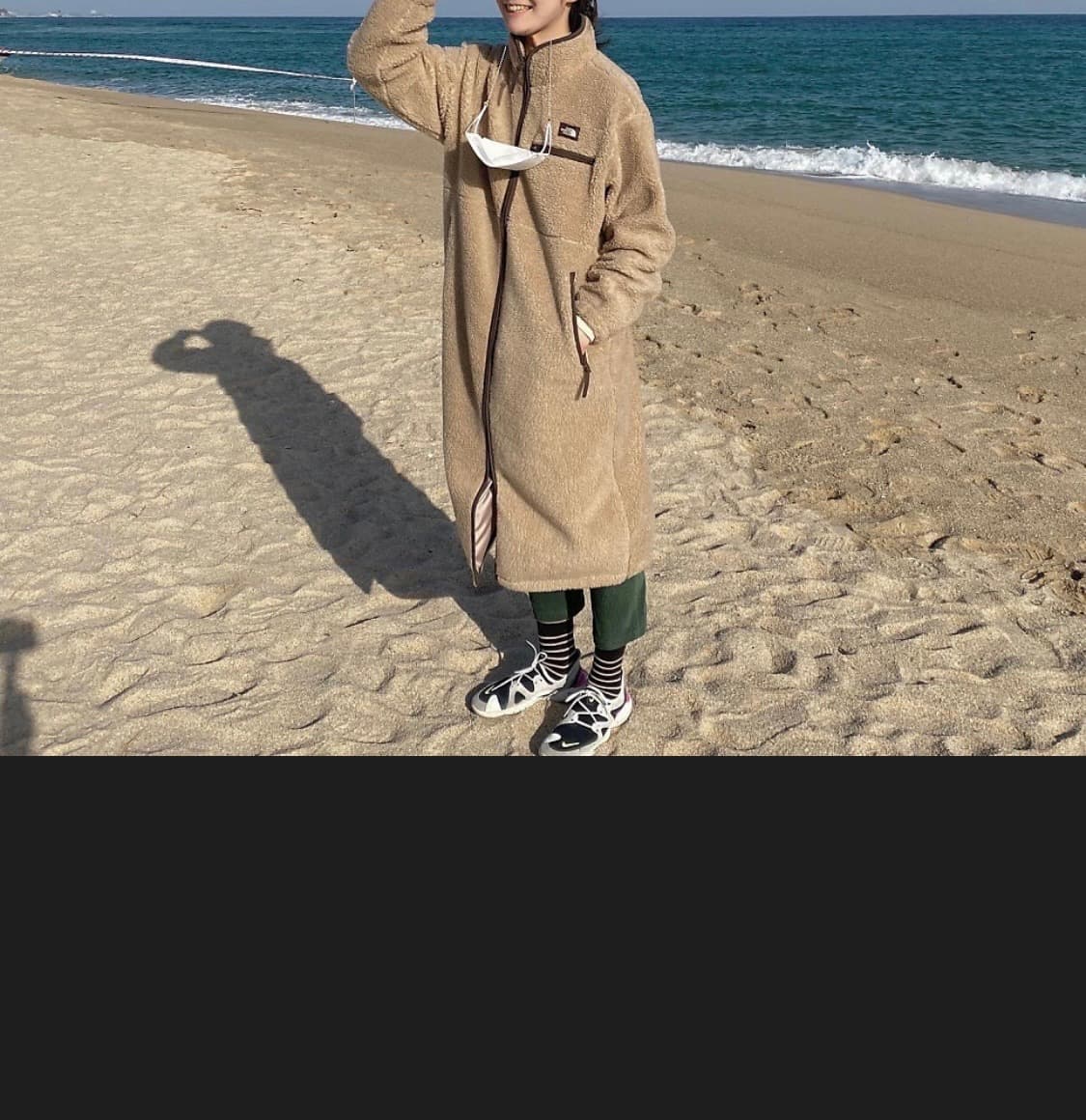 노스페이스 뽀글이 롱 코트 베이지 상품이미지3