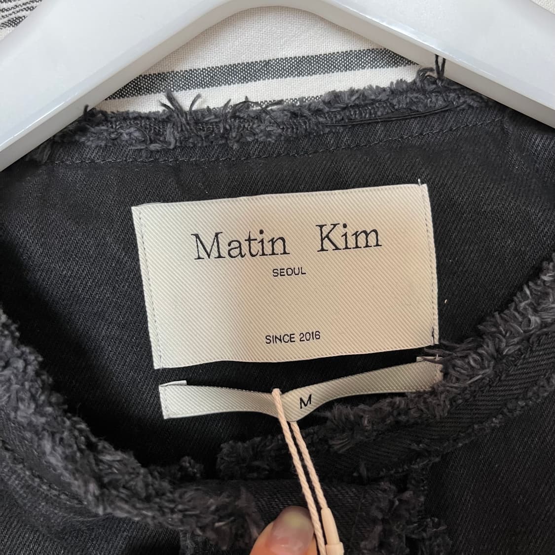 마뗑킴 데미지 데님자켓 M 상품이미지3