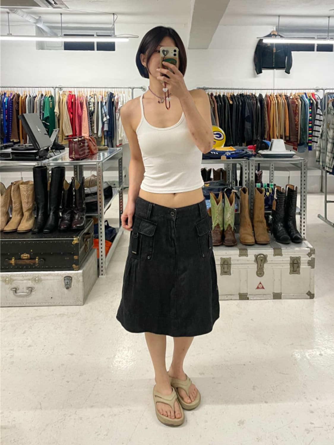 BURBERRY denim cargo skirt 버버리 카고 데님 스커트 상품이미지1