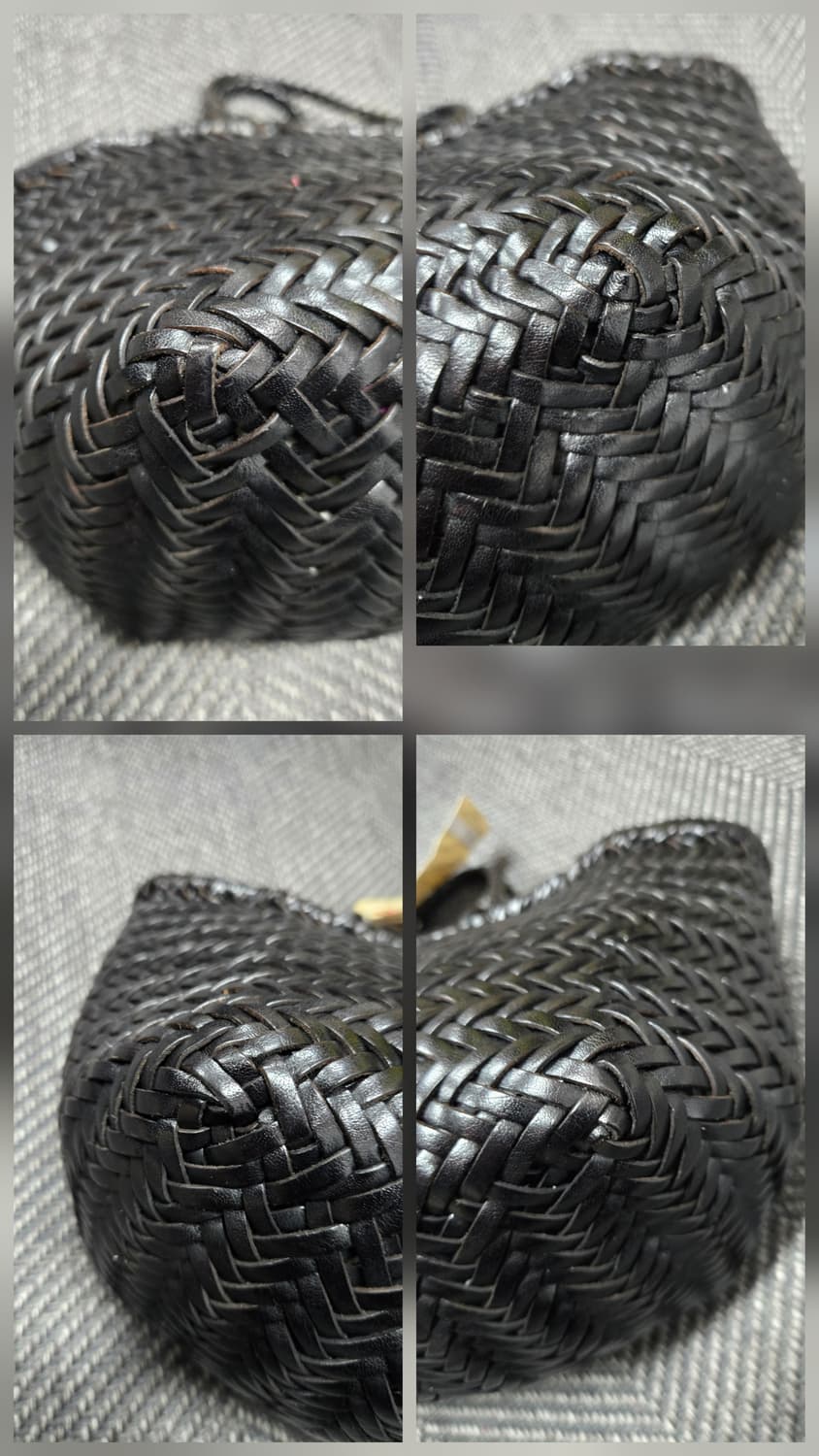 드래곤디퓨전 트리플 점프 스몰 위빙 토트백(모델명 8811) 블랙 상품이미지5