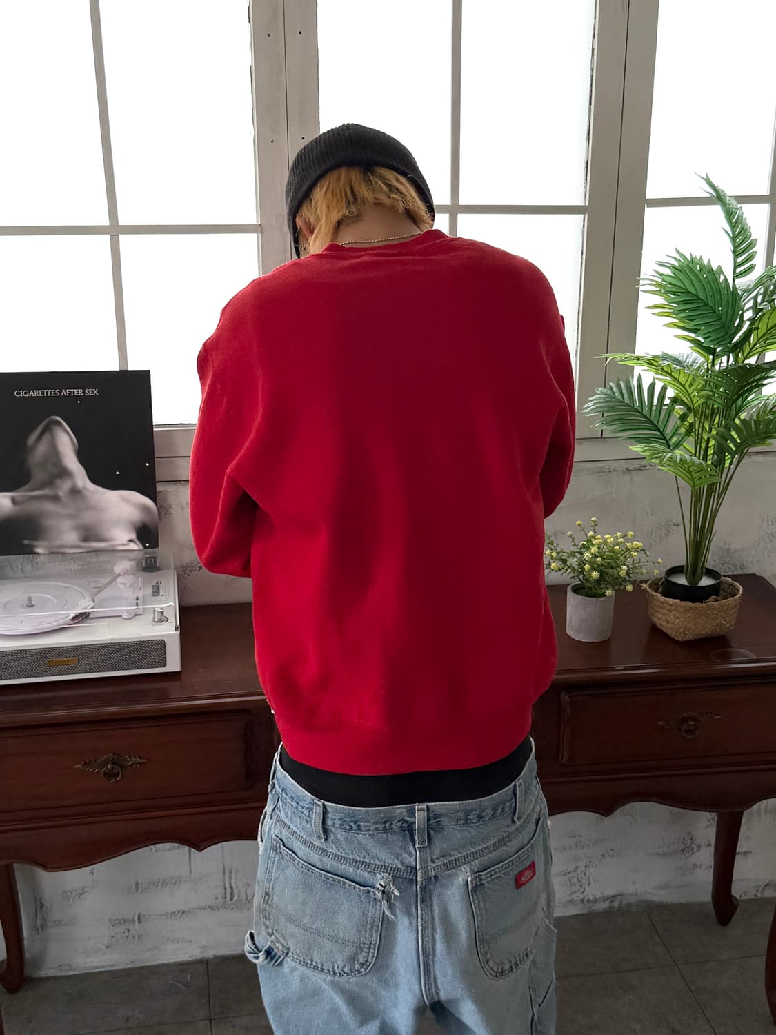 90‘s MADE IN USA 🇺🇸 러셀 맨투맨 레드 상품이미지4