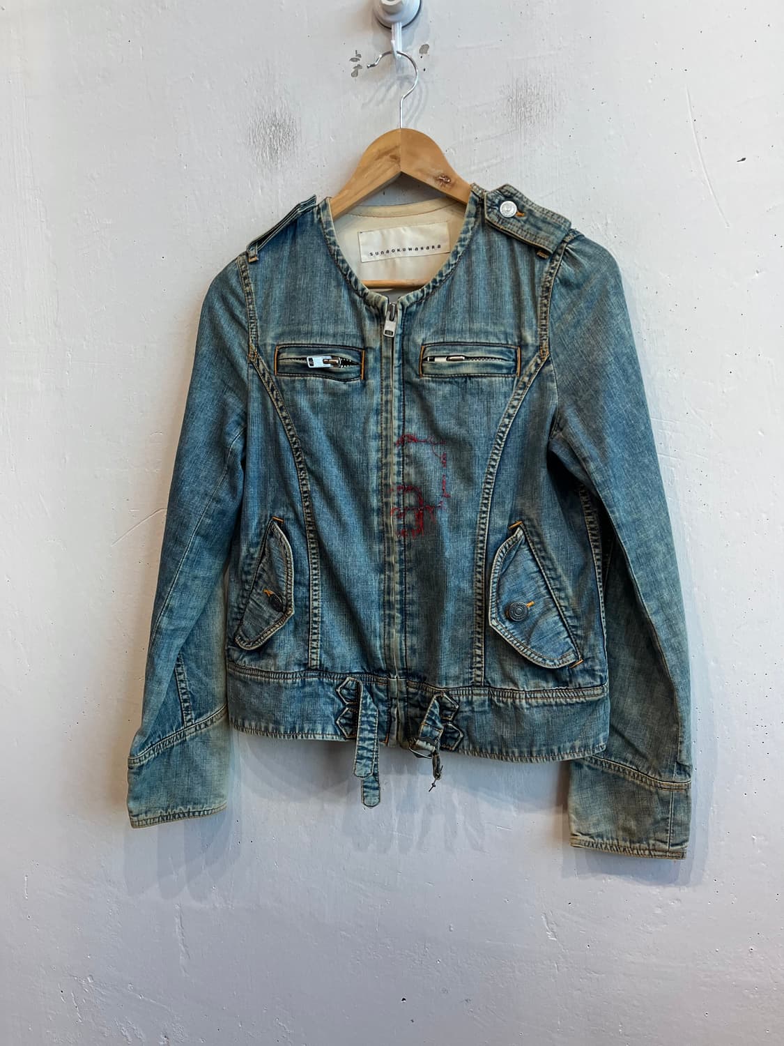 수나오 쿠와하라 데님 집업 자켓 Made in JAPAN  상품이미지1