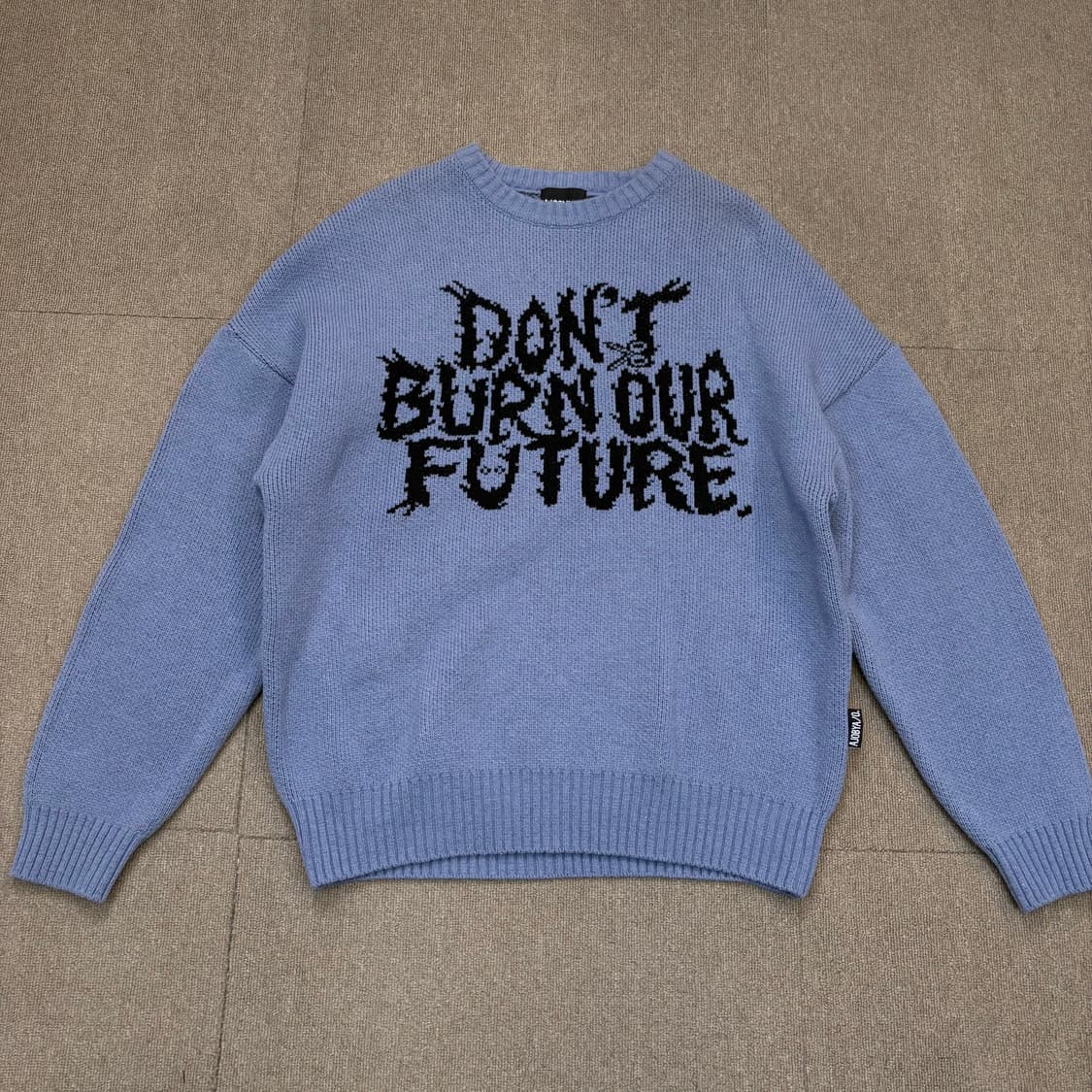 AJOBYAJ0 아조바이조 아조바이아조 레터링 니트  상품이미지1