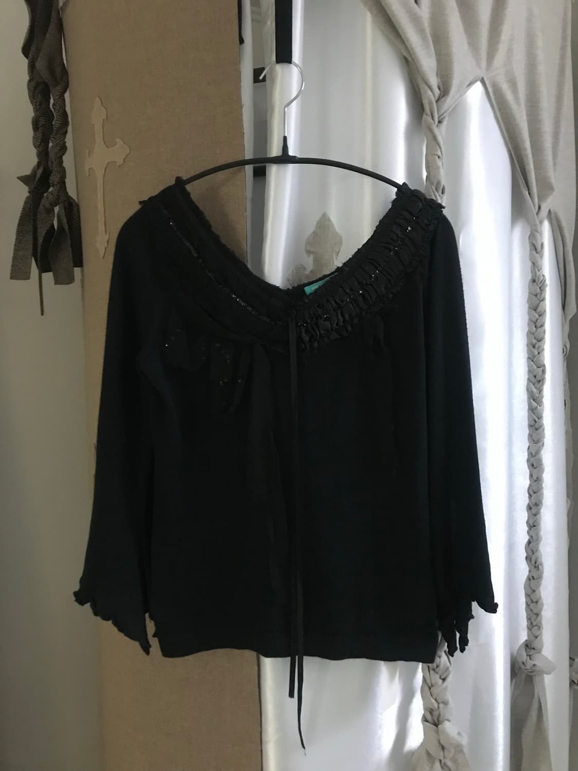 vintage frill black knit 상품이미지7