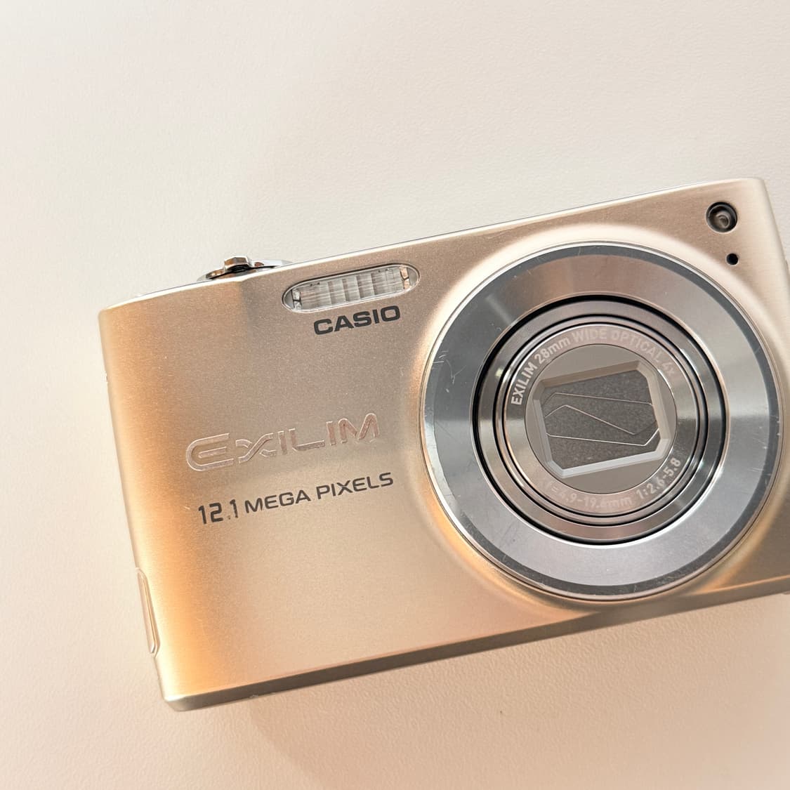 ✨태연 픽✨카시오 엑슬림 EX-Z400 골드 빈티지디카 상품이미지4