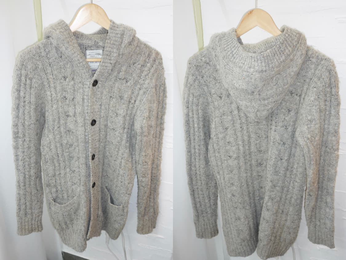 Cozy grey knit long cardigan 상품이미지6