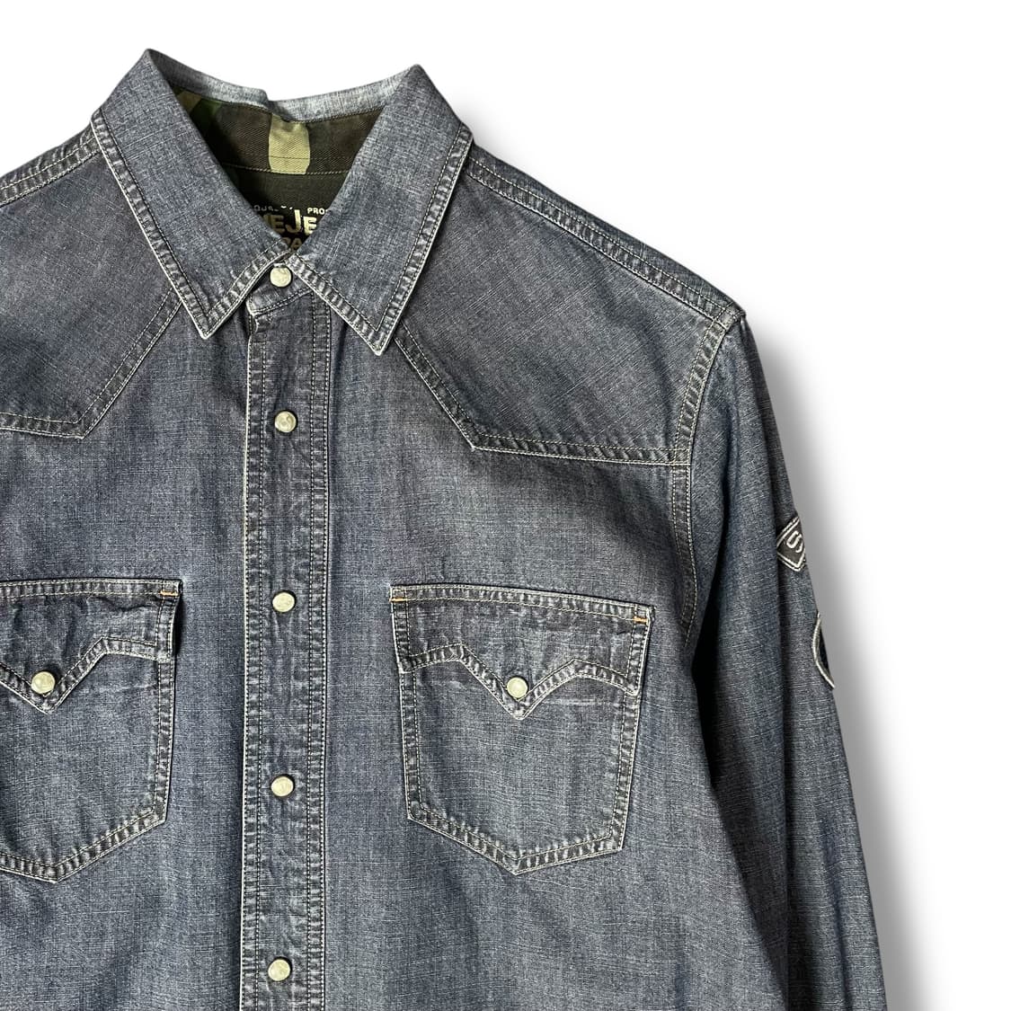 쉐인진스 히든 버튼 데님 웨스턴 M 상품이미지3