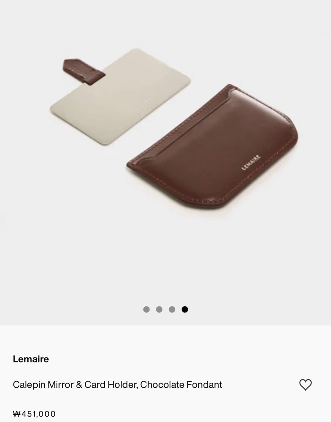 [정품] Lemaire 르메르 칼레핀 카드지갑 상품이미지9