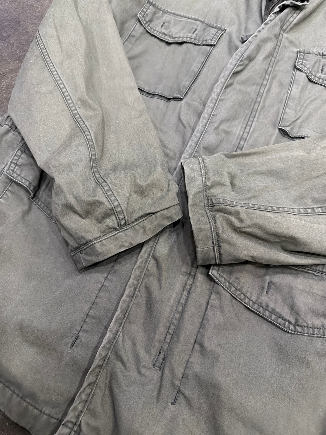 Gap 갭 빈티지 워싱 M65 필드자켓 야상 자켓 올리브 XL 상품이미지6