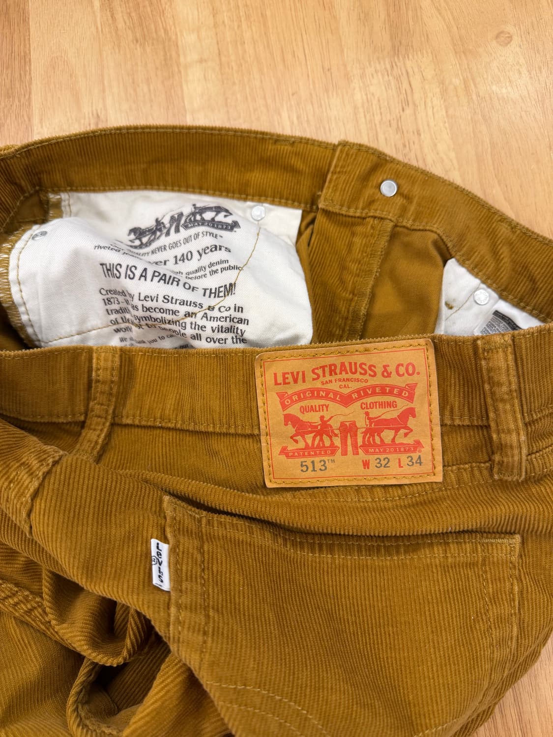 리바이스 513 코듀로이 팬츠 상품이미지4