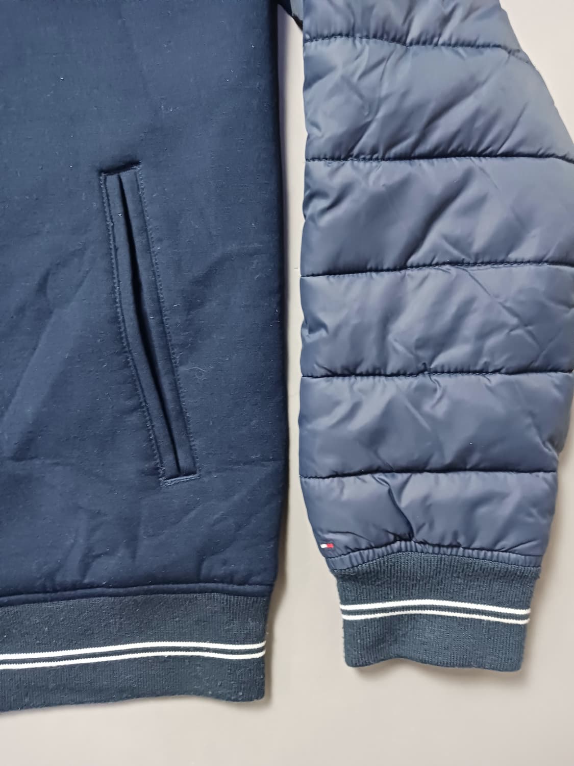 [176] 타미힐피거 키즈 퀼팅 레이어드 집업 봄버 자켓 상품이미지3