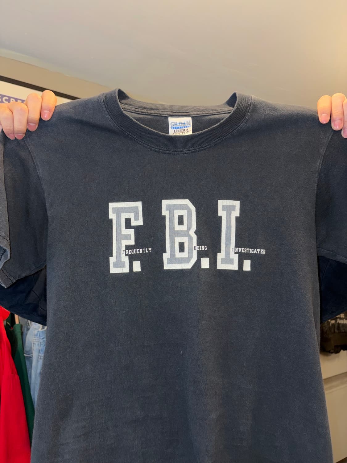 90-00’s FBI parody culture T-shirt 상품이미지5