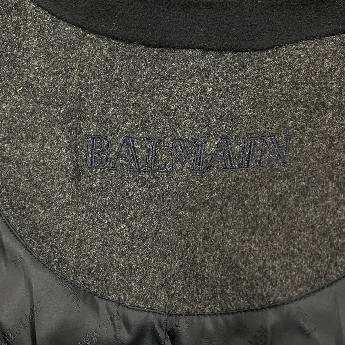 [정품/100] 발망 블랙 싱글 코트 b14 상품이미지7