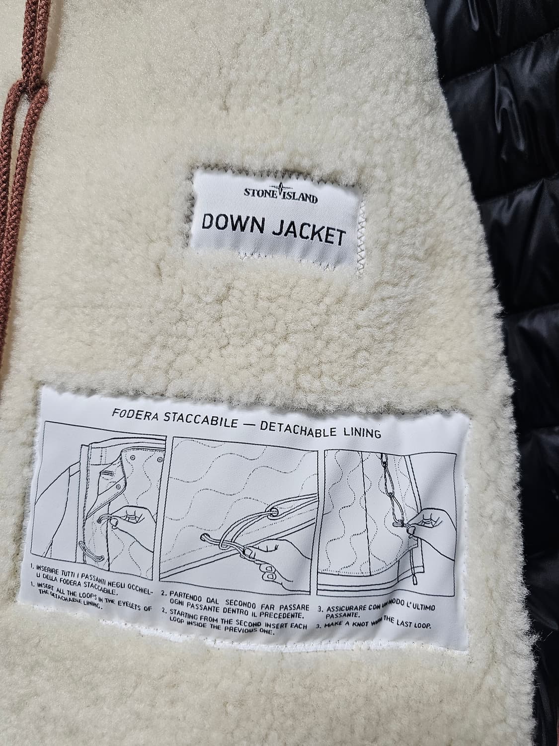 스톤아일랜드 양털 내피 다비드 TC 패딩 자켓 상품이미지7