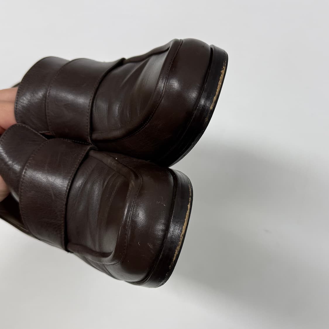 90s Margaret Howell mid heel loafers 상품이미지5