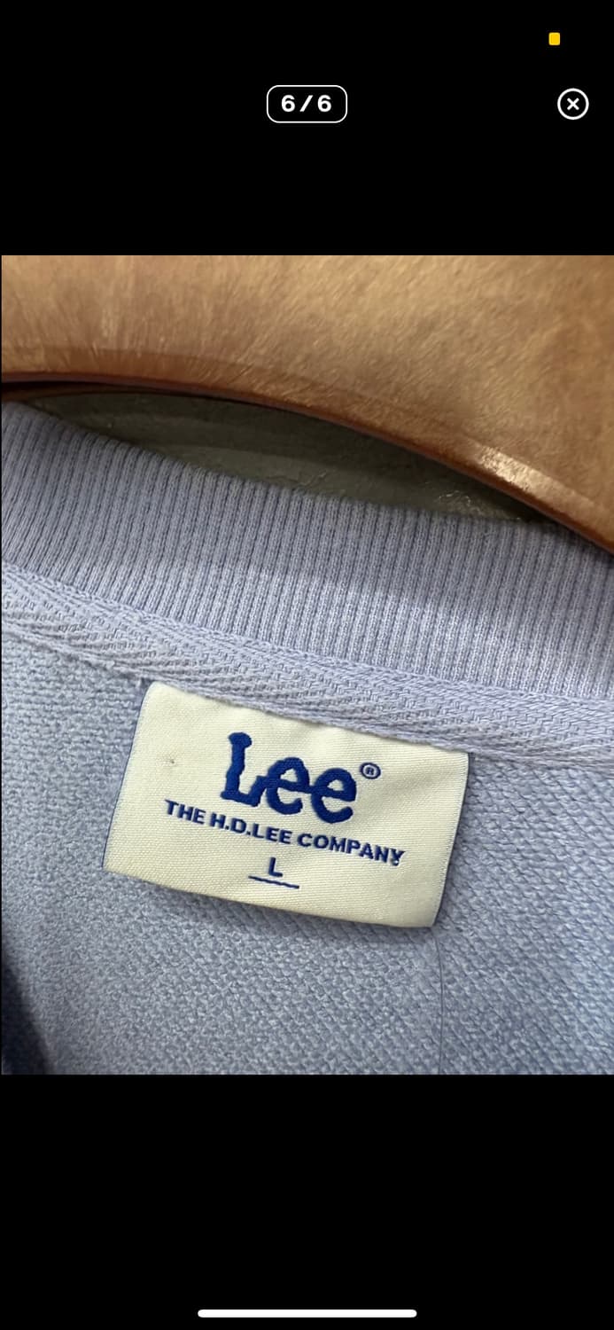 리 자수 빈티지 로고 라이트블루 맨투맨 H934 상품이미지6