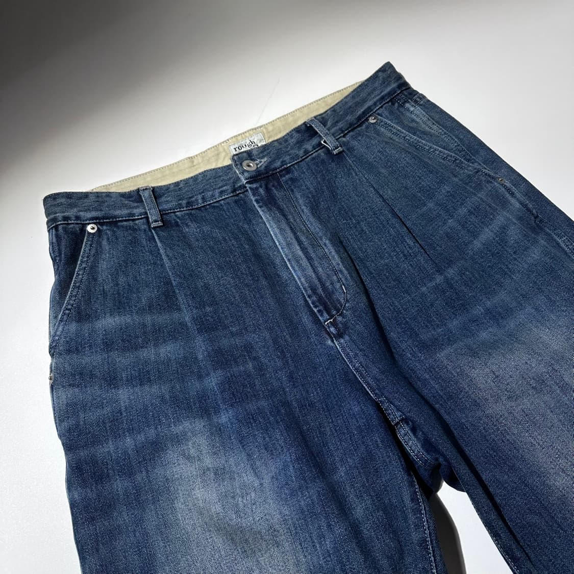 러프사이드 드레이프 원턱 데님 팬츠 상품이미지3