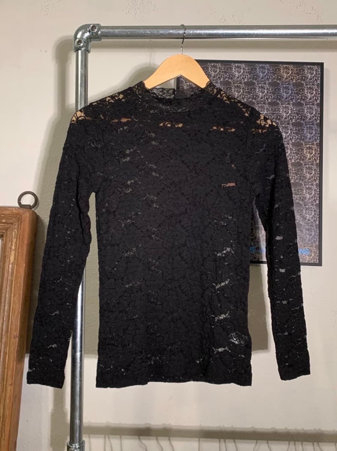 레이빔즈 플라워 시스루 롱슬리브 상품이미지1