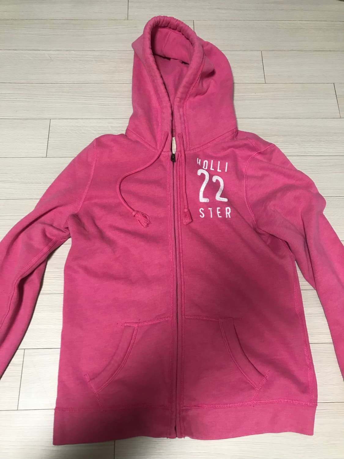 홀리스터 핑크 여리핏 우먼 후드집업 희귀져지 상품이미지2
