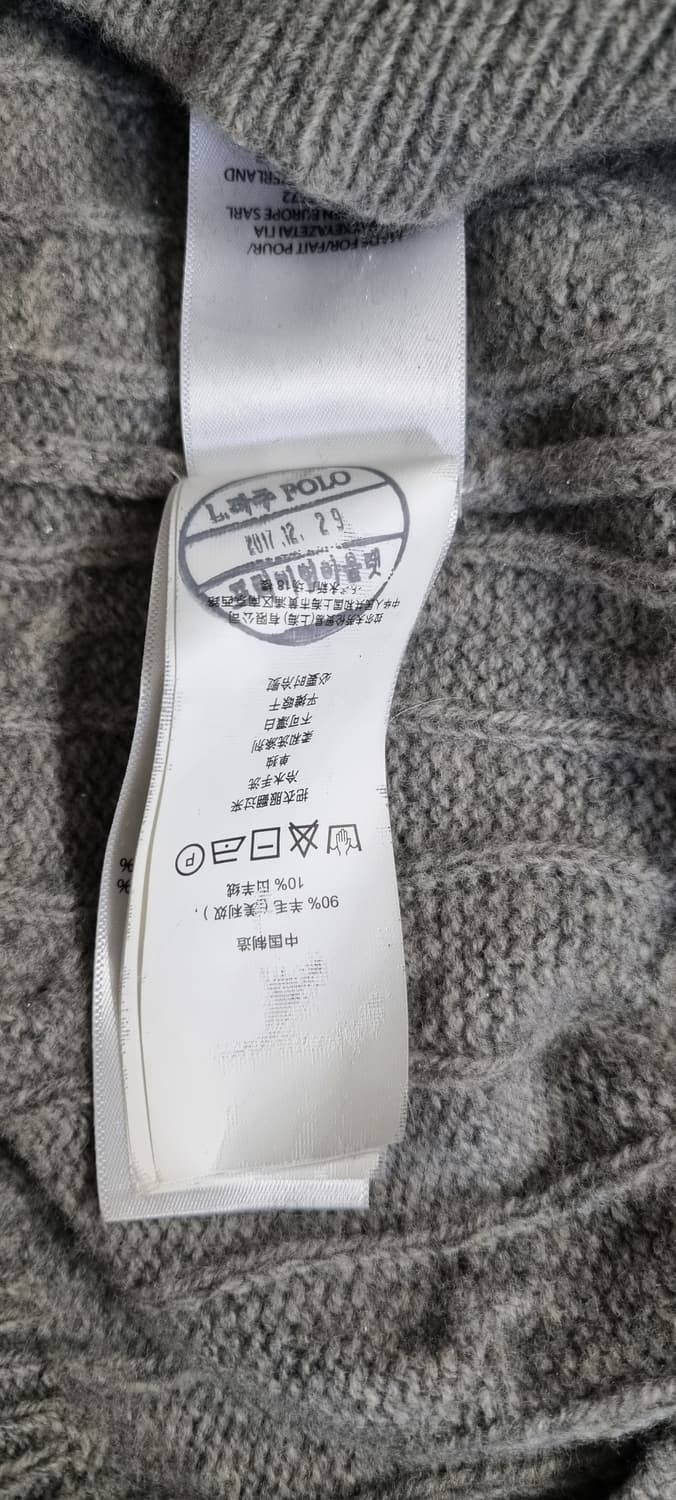 폴로랄프로렌 V넥 울90,캐시미어 10% 니트 L _ 여성 상품이미지10