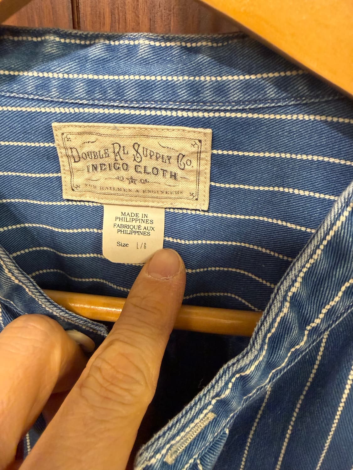 더블알엘 RRL 와바시 인디고 셔츠. 상품이미지2