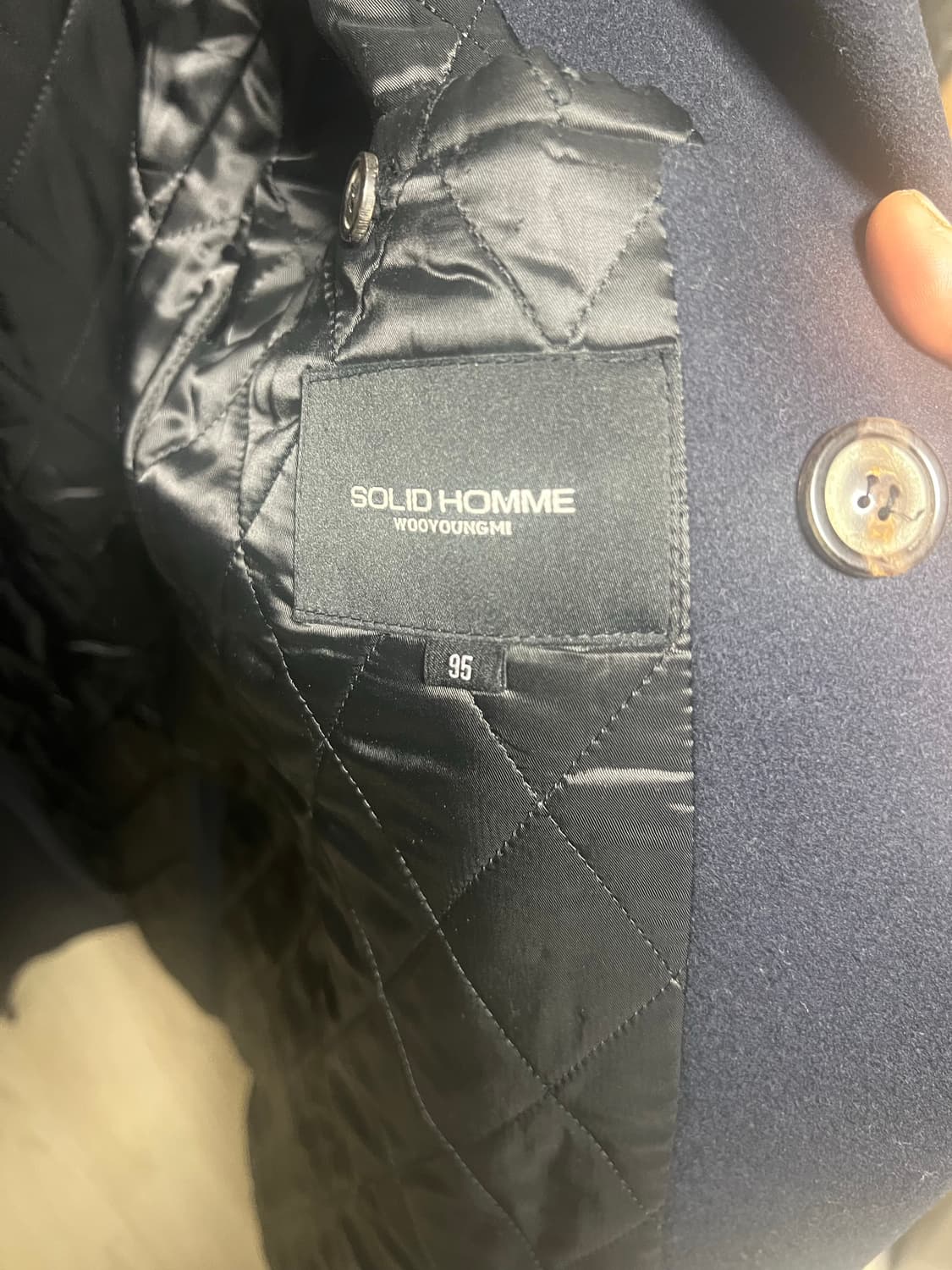 솔리드옴므 가죽 더블코트 상품이미지4