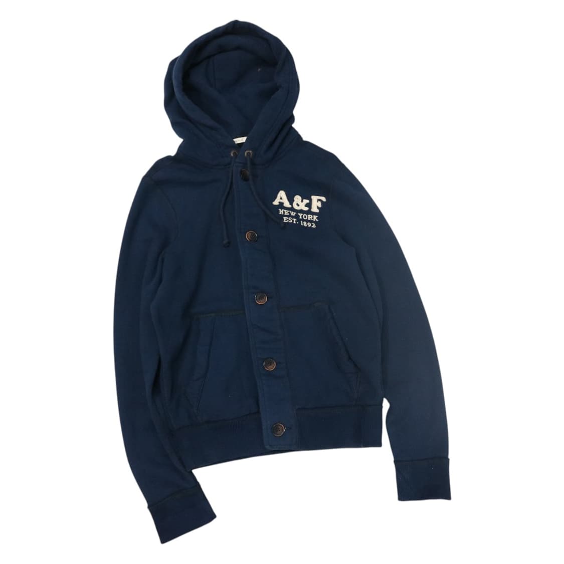 아베크롬비 빈티지 네이비 버튼업 후드 가디건 (M) 상품이미지1