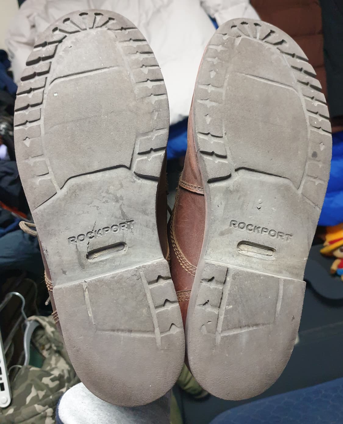 (빈티지) 락포트 소가죽 에이징 미들 워커부츠 브라운 (280) 상품이미지5