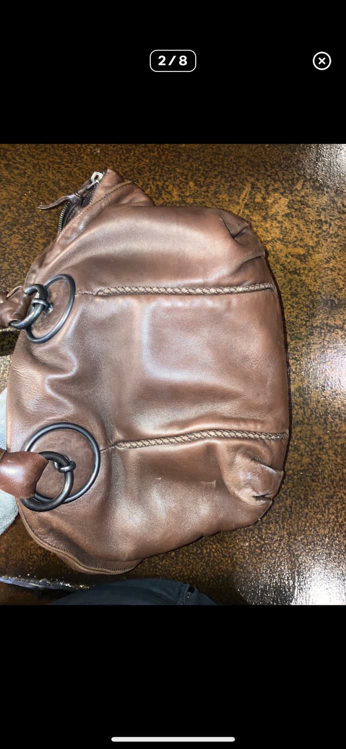 보테가베네타 레더 도트백 만두백 상품이미지2