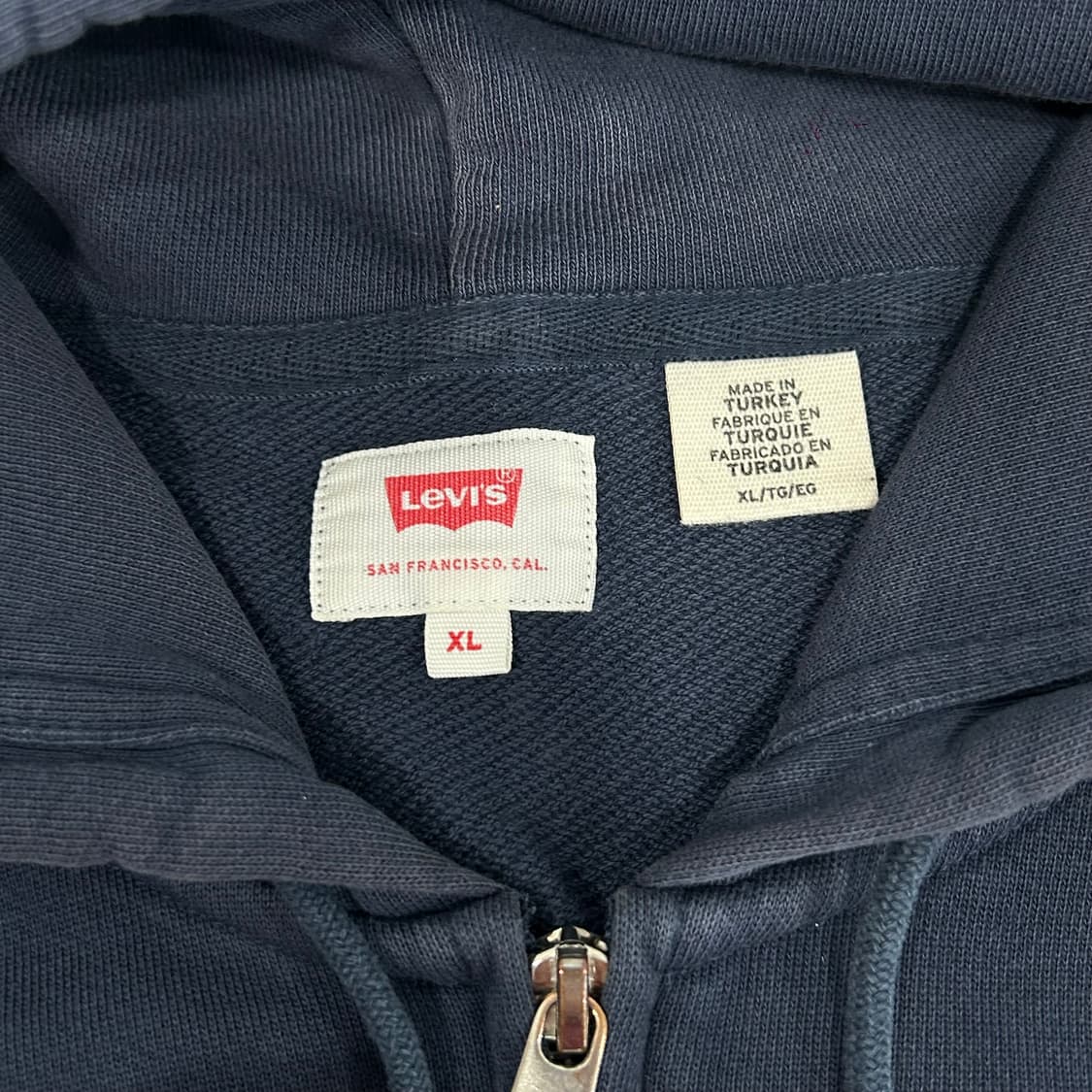 Levis 리바이스 레드 로고 네이비 후드집업 상품이미지5