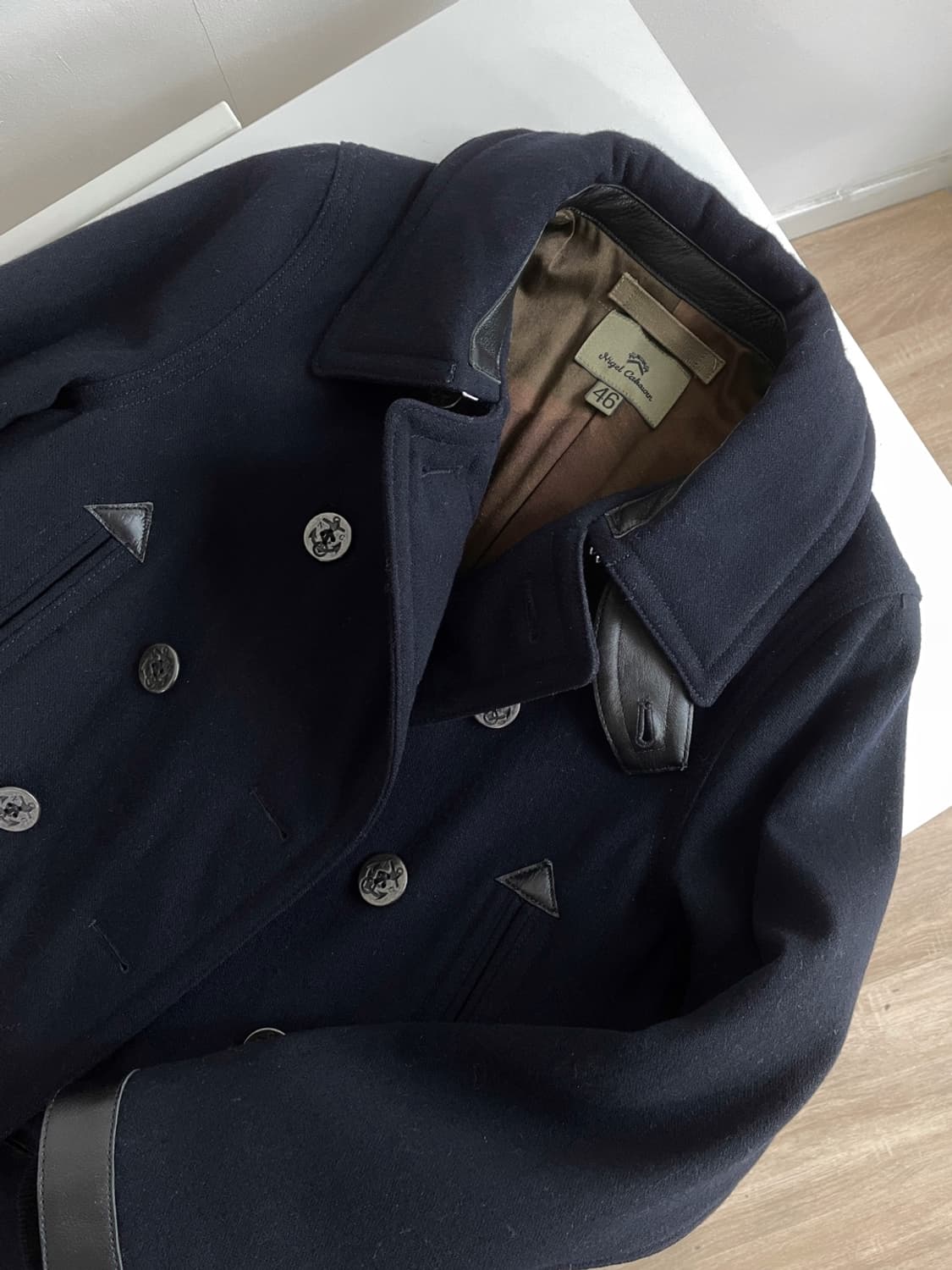 나이젤 카본 40s 미 해군 피 코트 상품이미지4