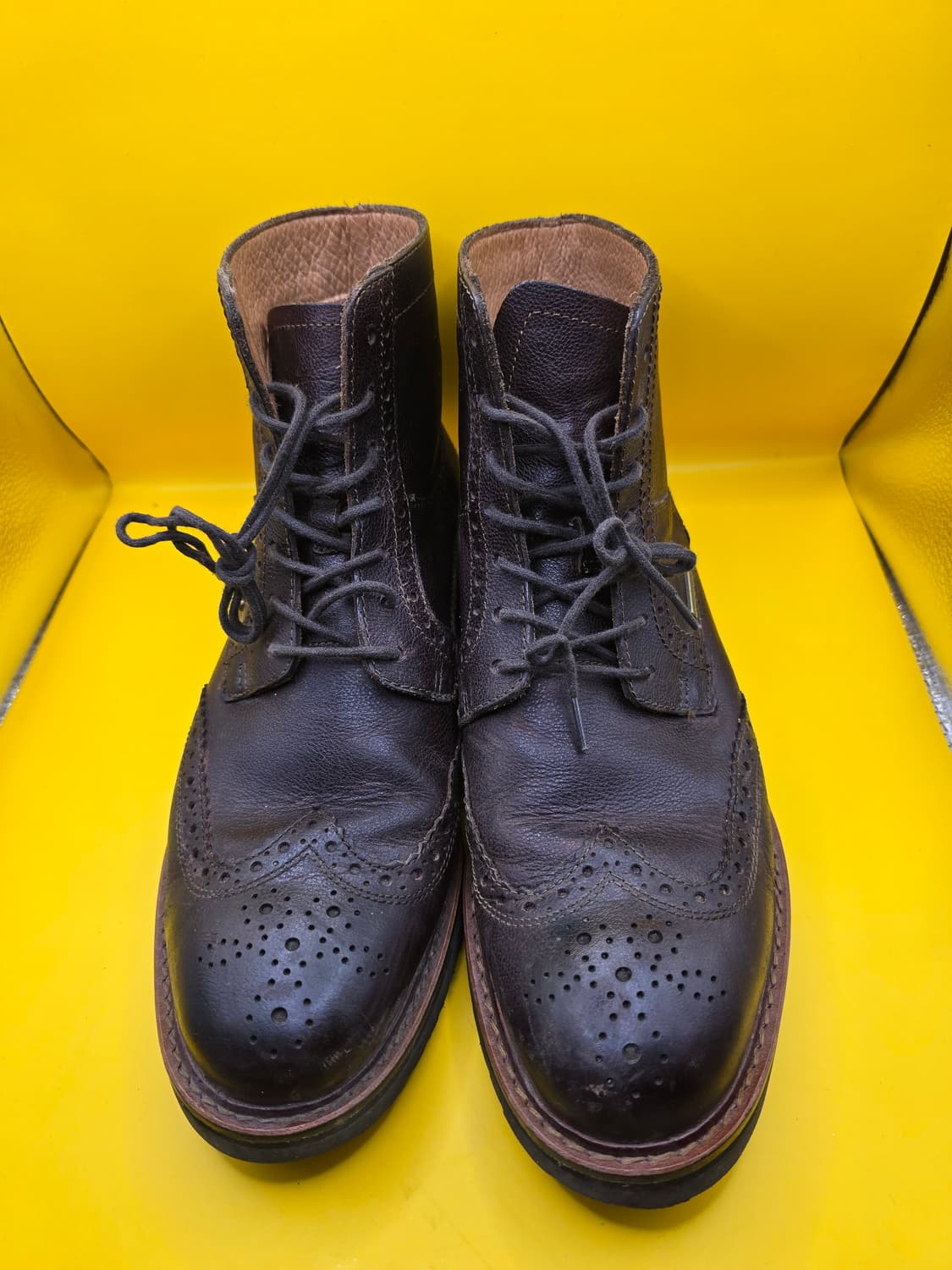 제옥스 GEOX 남성 가죽 워커 부츠 (브라운)255~260(40싸이즈) 상품이미지1