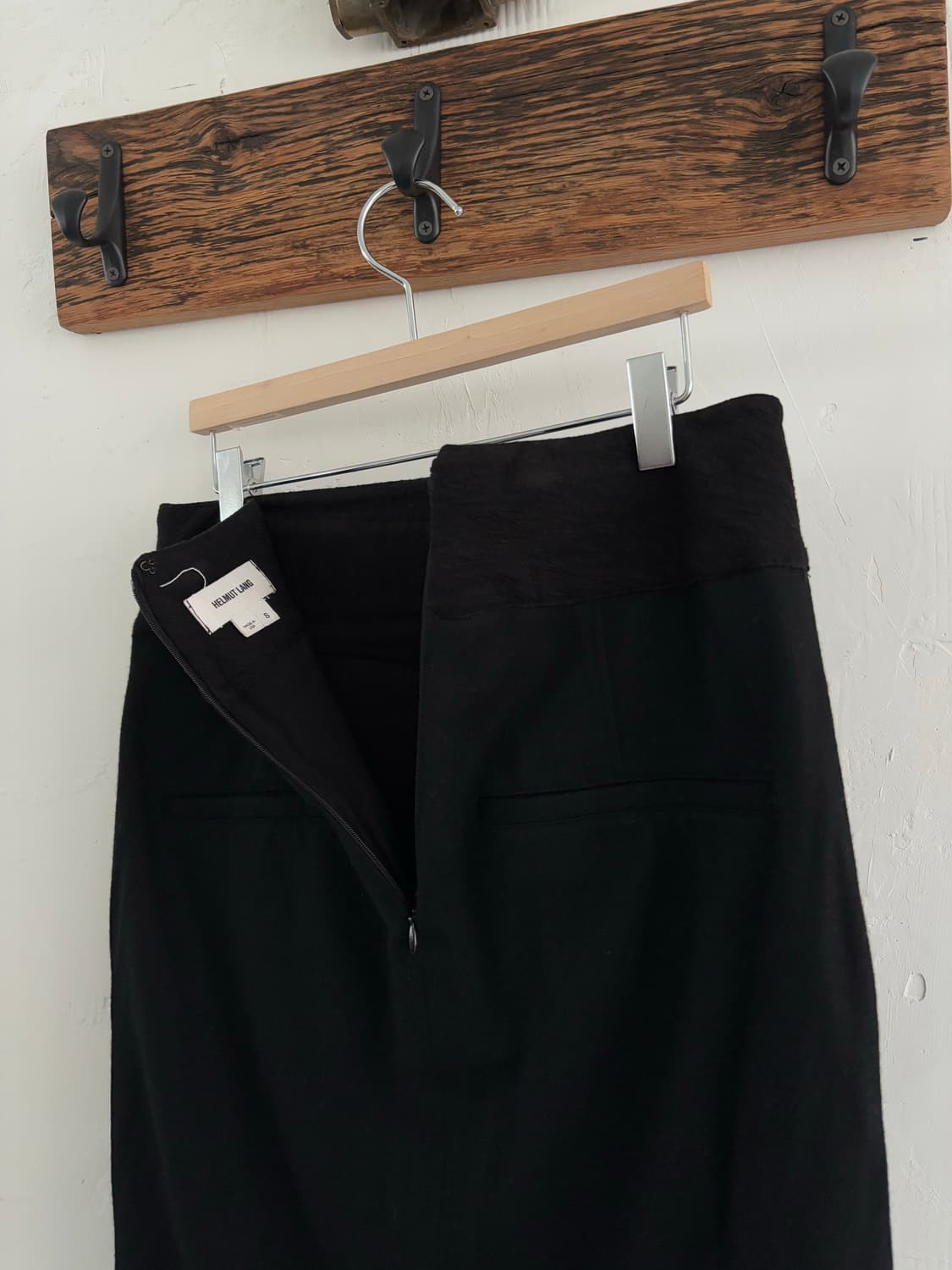 Helmut Lang 헬무트랭 블랙 미디 스커트  상품이미지8