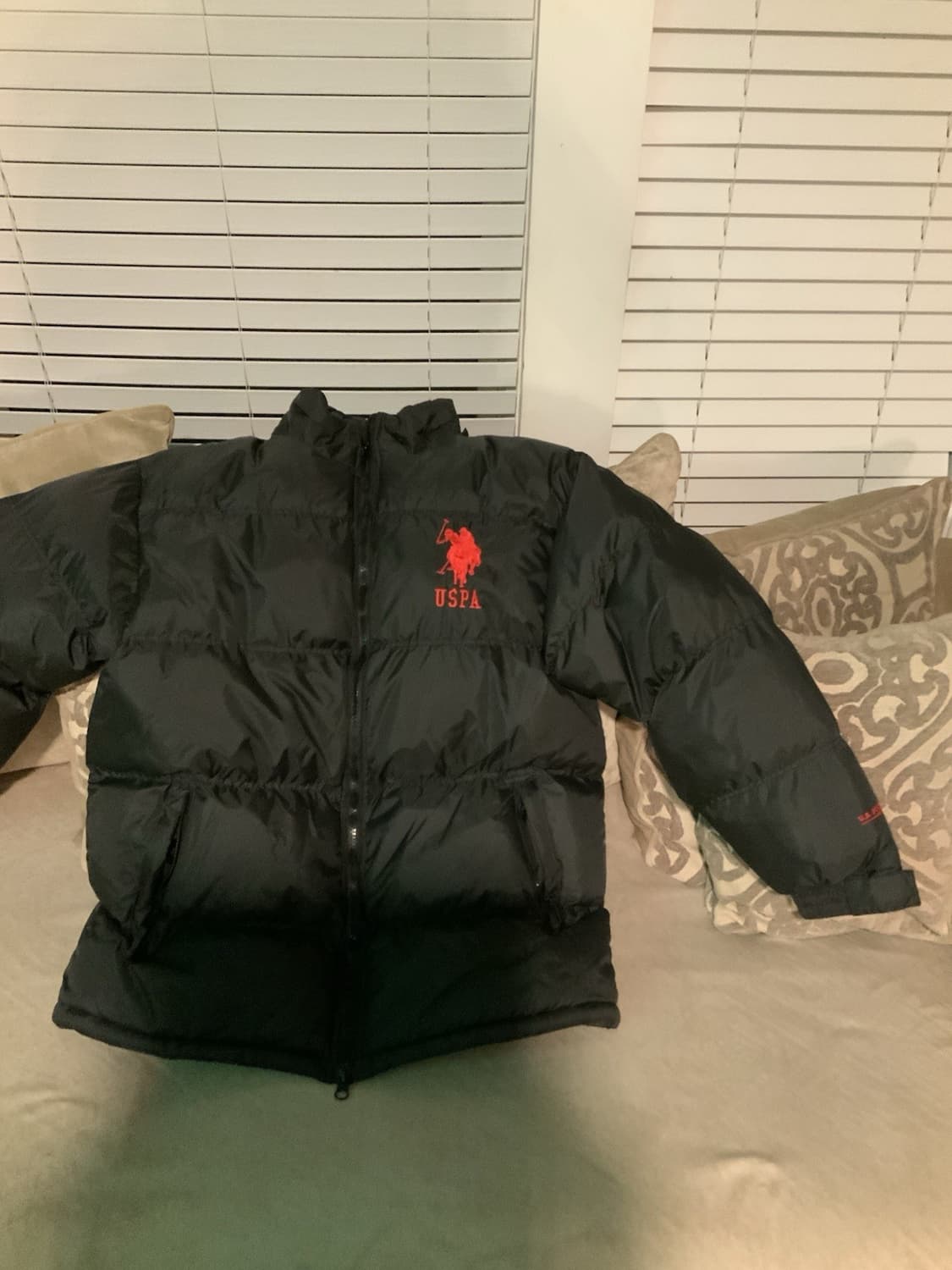 US 폴로 아센 블랙 푸퍼 패딩 자켓 상품이미지1