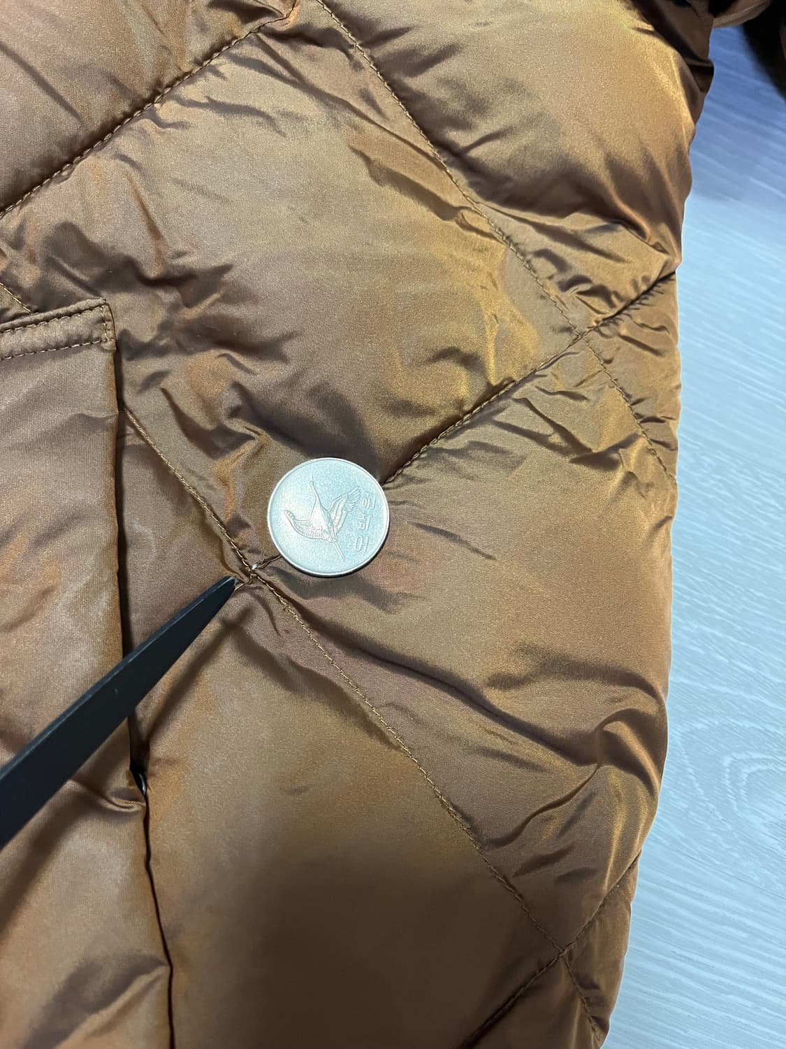 타미힐치거 퀄팅 브라운패딩 XL 상품이미지8