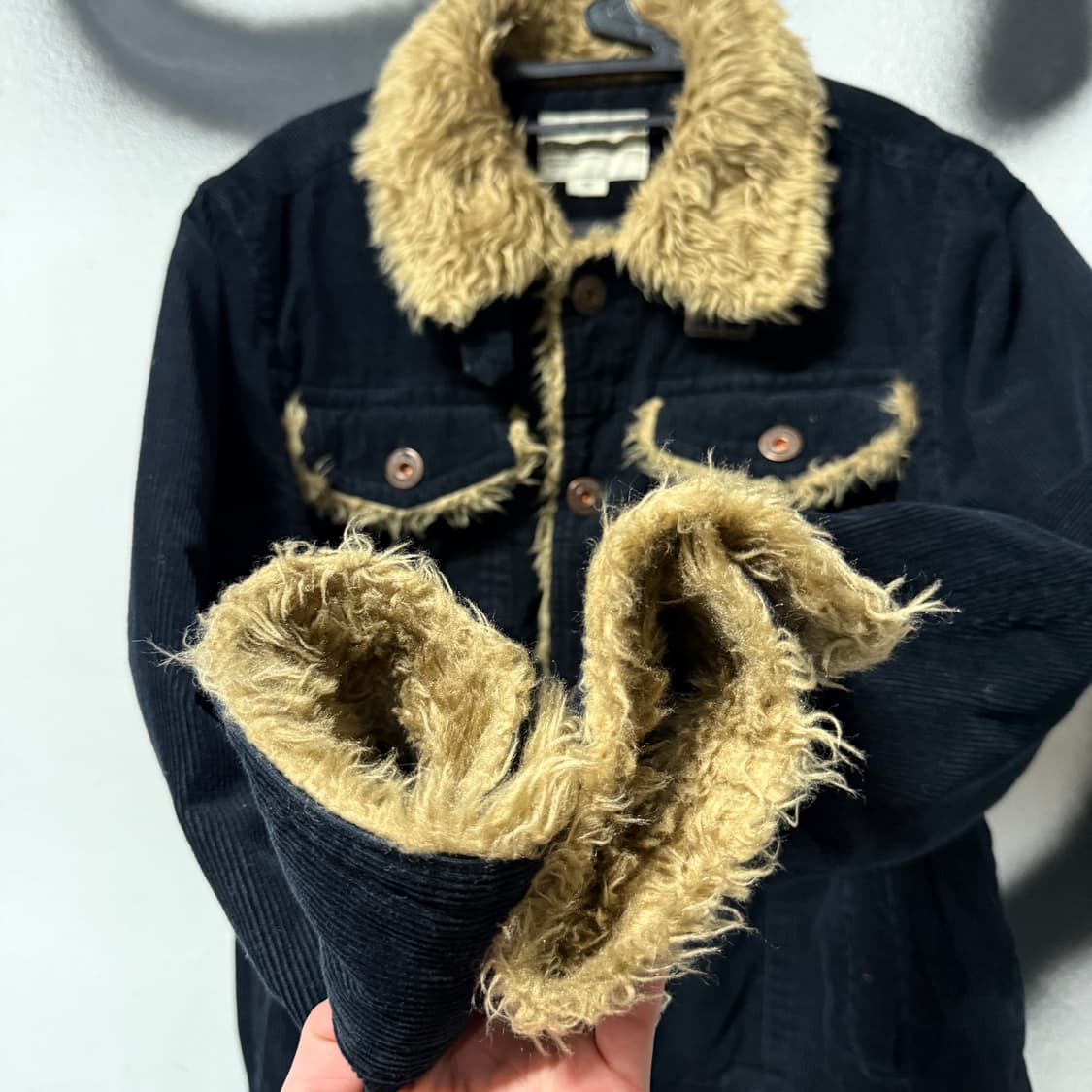 UnderWood 언더우드 코듀로이 골덴 퍼 디테일 트러커 자켓 상품이미지4