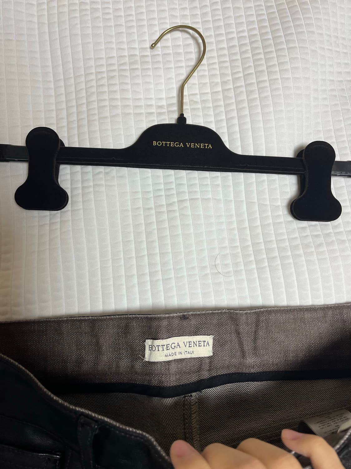 [50] 보테가 베네타 믹스 레더 데님 진 팬츠 상품이미지4