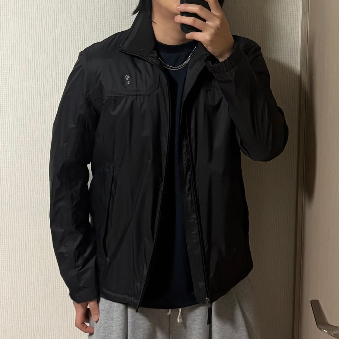 정품 팀버랜드 워터프루프 방수 바람막이 블랙 집업 자켓 상품이미지1