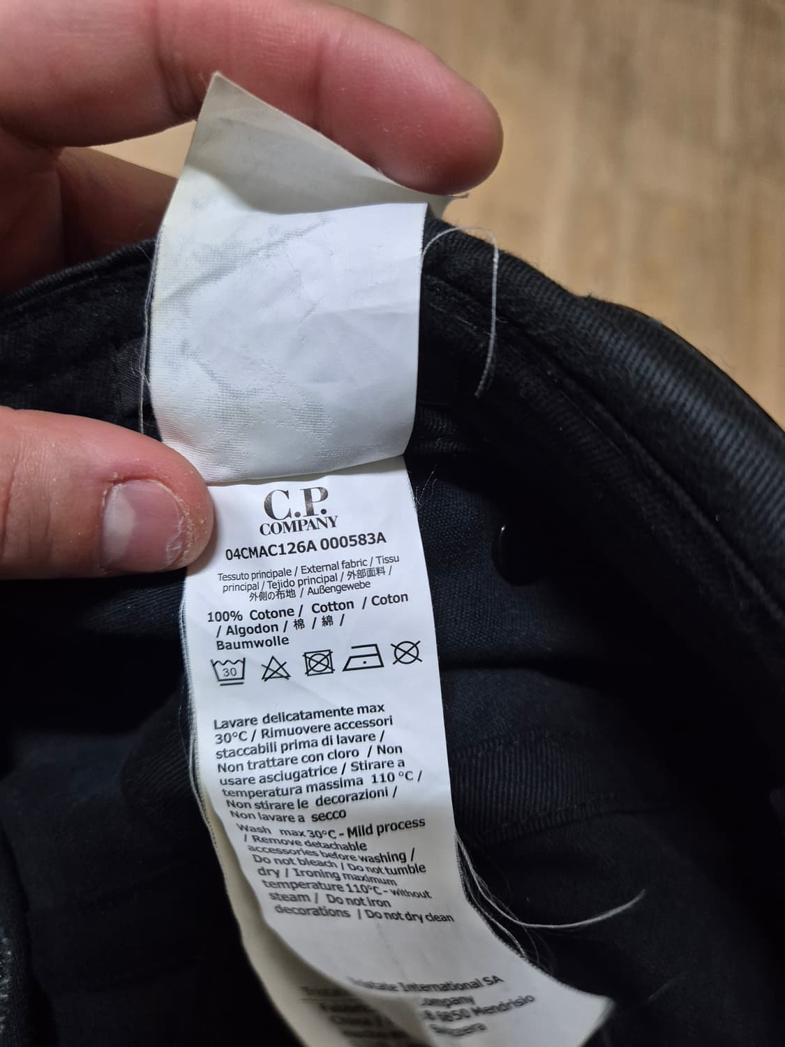 [XL] 18SS CP컴퍼니 고글캡 블랙 볼캡 검정 엑스라지 와펜 모자 상품이미지6