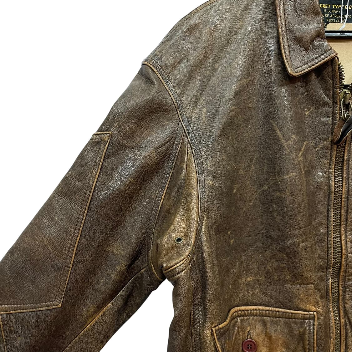 Avirex G-8 Vintage Leather Jacket 상품이미지4