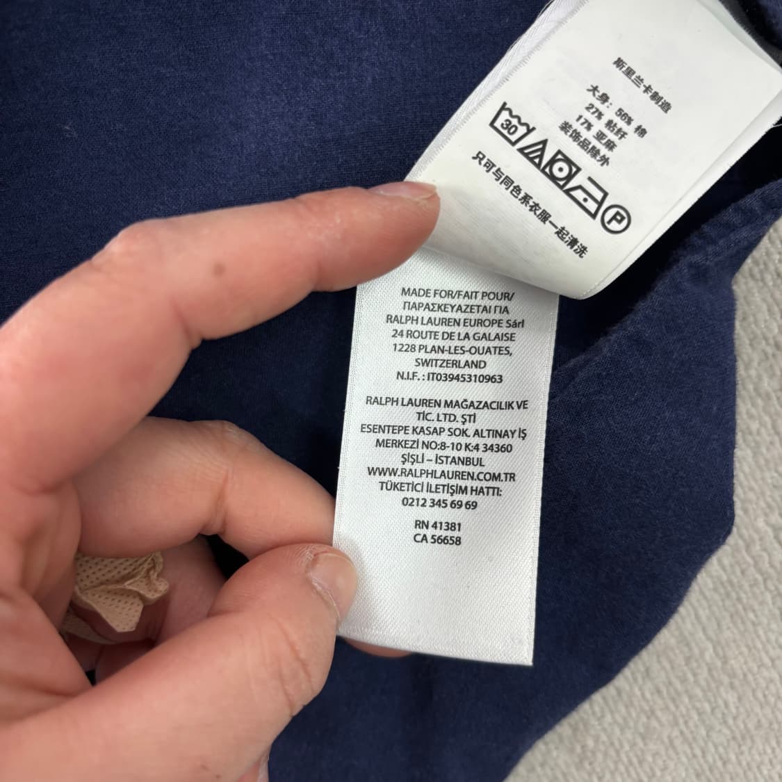 95 폴로랄프로렌 네이비 코튼 셔츠  상품이미지7