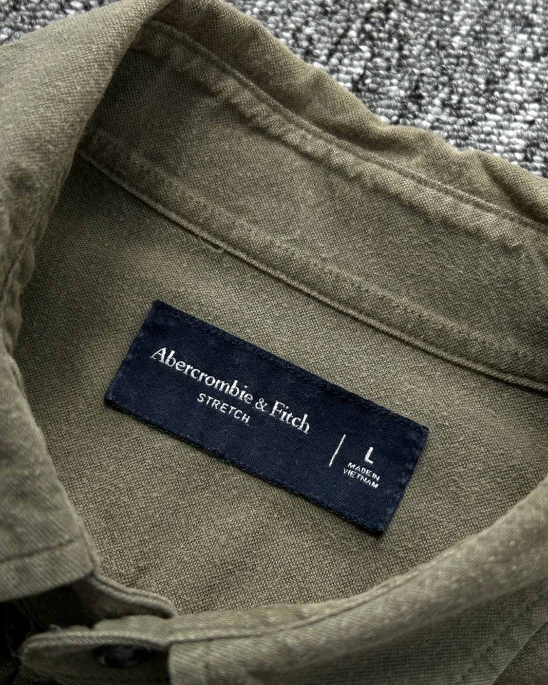 아베크롬비 로고 카키 셔츠 상품이미지7